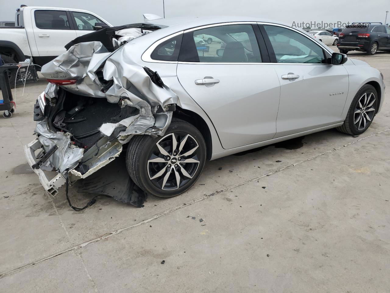 2018 Chevrolet Malibu Lt Silver vin: 1G1ZD5ST7JF278420