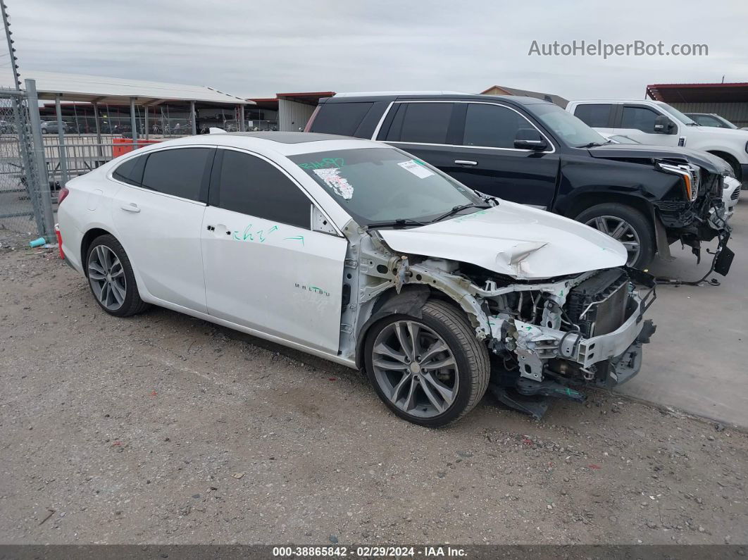 2021 Chevrolet Malibu Fwd Lt White vin: 1G1ZD5ST7MF021696