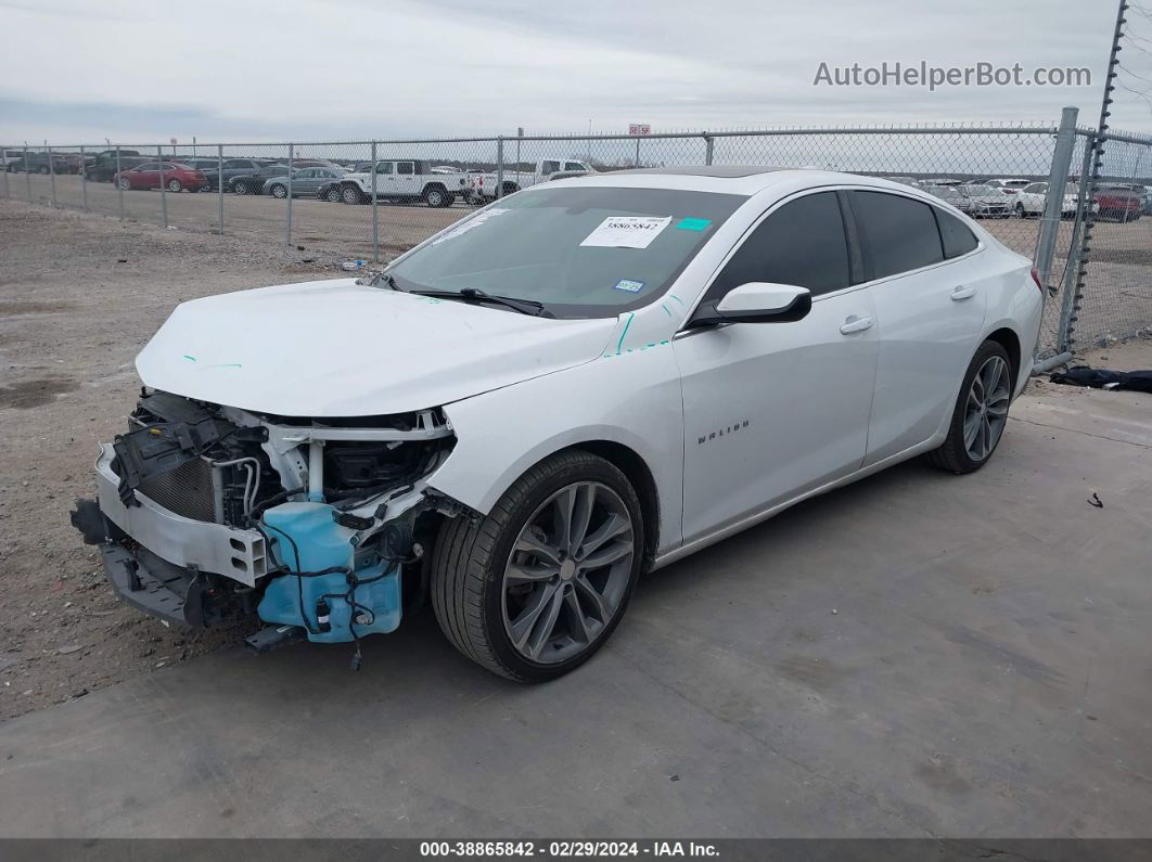 2021 Chevrolet Malibu Fwd Lt White vin: 1G1ZD5ST7MF021696