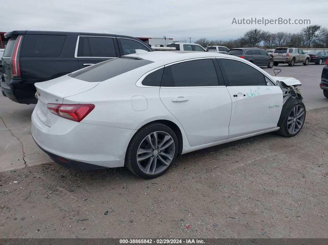 2021 Chevrolet Malibu Fwd Lt White vin: 1G1ZD5ST7MF021696