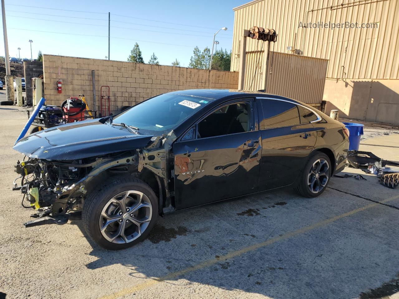 2021 Chevrolet Malibu Lt Черный vin: 1G1ZD5ST7MF026512