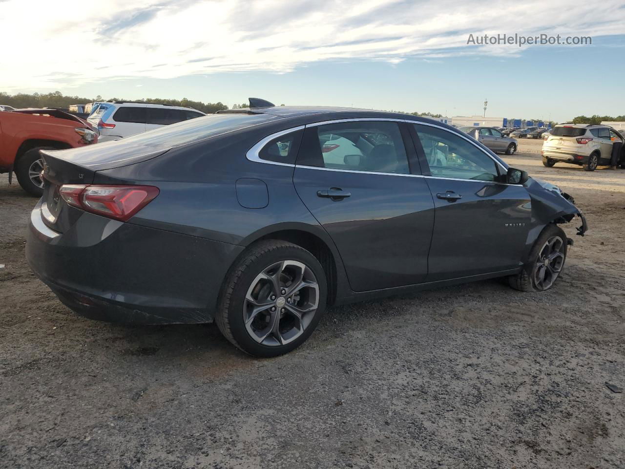 2021 Chevrolet Malibu Lt Серый vin: 1G1ZD5ST7MF026588