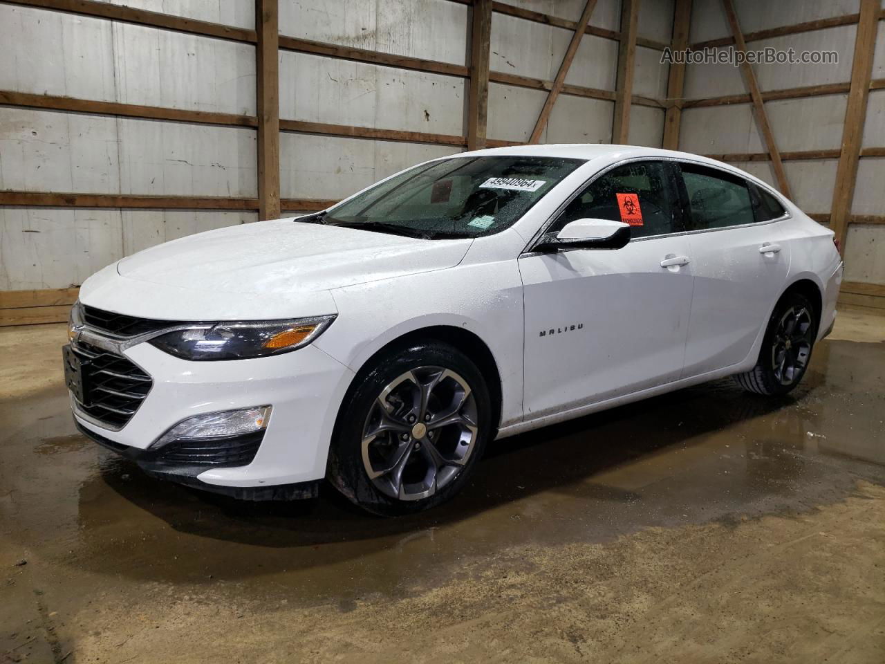 2021 Chevrolet Malibu Lt White vin: 1G1ZD5ST7MF060787