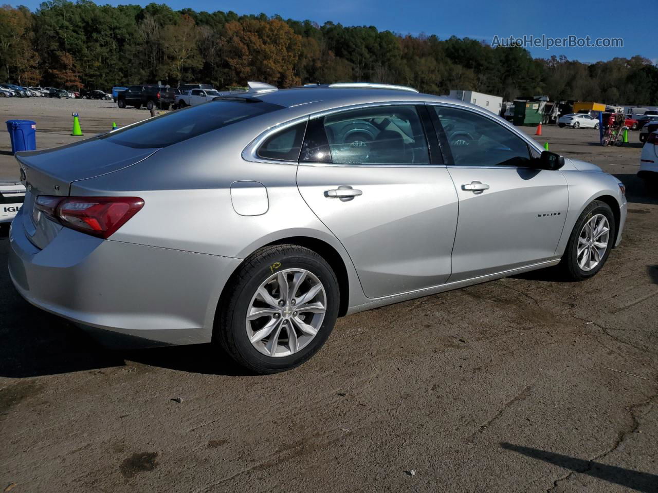 2021 Chevrolet Malibu Lt Silver vin: 1G1ZD5ST7MF070882