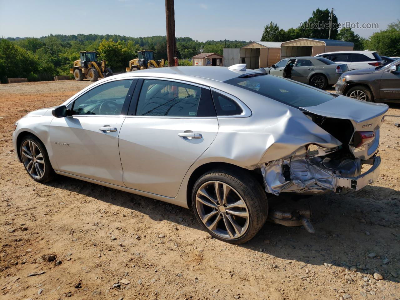 2021 Chevrolet Malibu Lt Silver vin: 1G1ZD5ST7MF073572