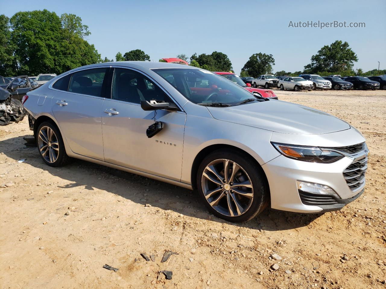 2021 Chevrolet Malibu Lt Silver vin: 1G1ZD5ST7MF073572