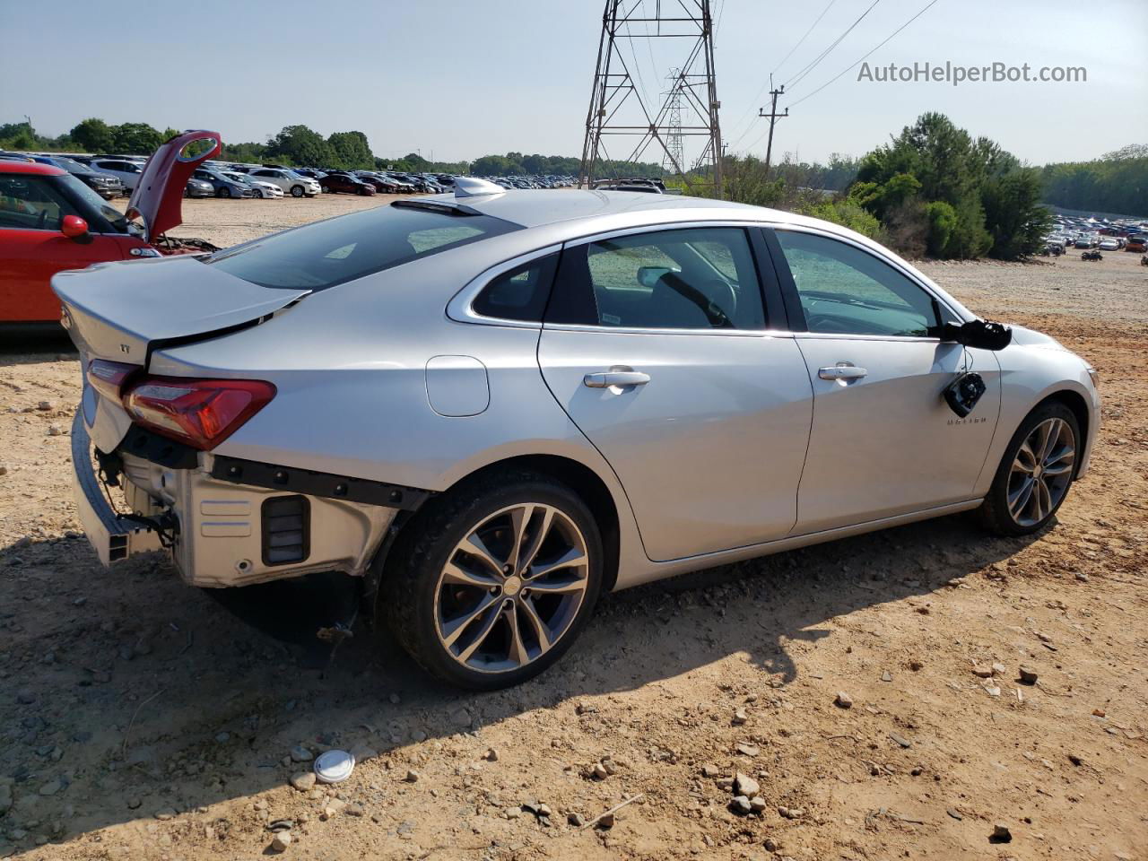 2021 Chevrolet Malibu Lt Серебряный vin: 1G1ZD5ST7MF073572