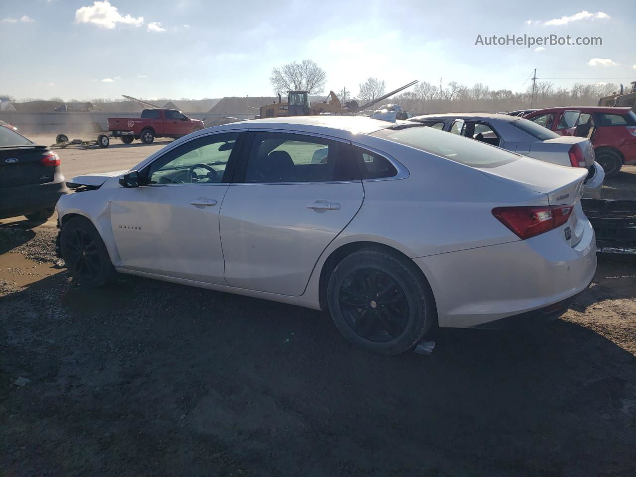 2018 Chevrolet Malibu Lt White vin: 1G1ZD5ST8JF116134