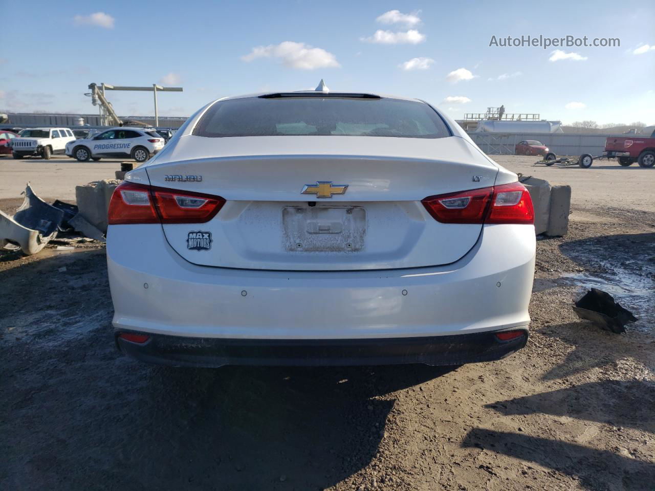 2018 Chevrolet Malibu Lt White vin: 1G1ZD5ST8JF116134