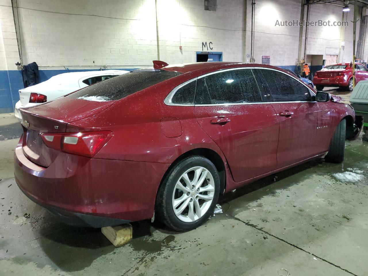 2018 Chevrolet Malibu Lt Red vin: 1G1ZD5ST8JF116828