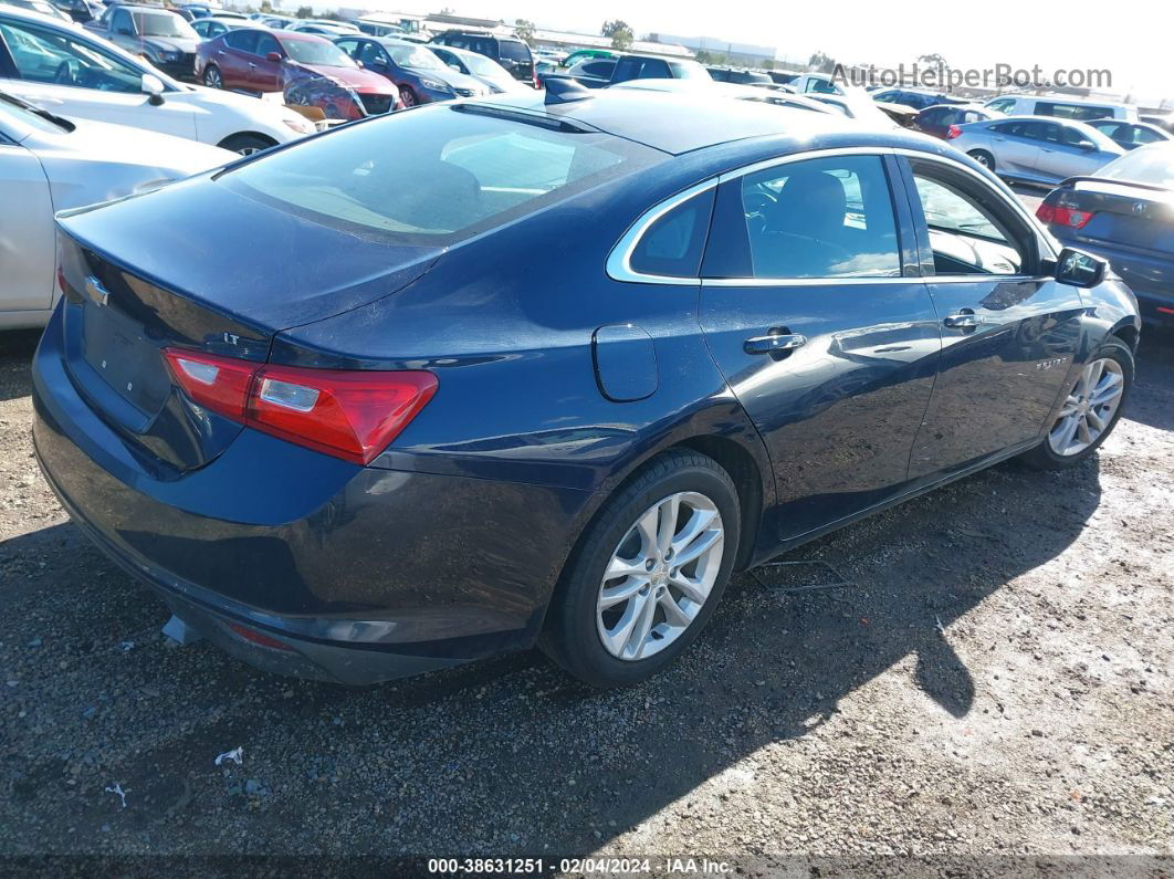 2018 Chevrolet Malibu Lt Dark Blue vin: 1G1ZD5ST8JF120023