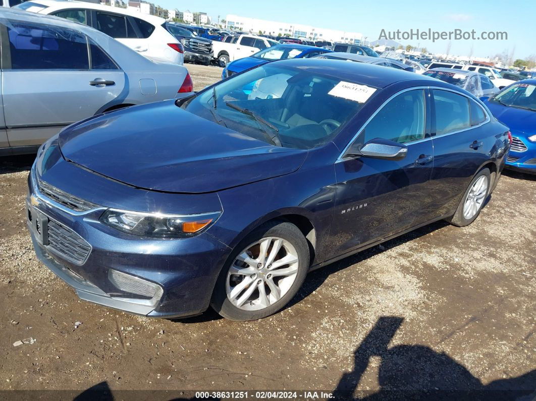 2018 Chevrolet Malibu Lt Dark Blue vin: 1G1ZD5ST8JF120023