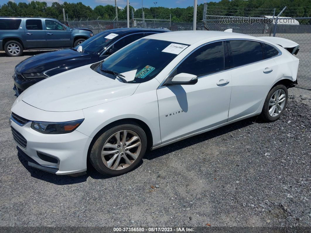 2018 Chevrolet Malibu Lt White vin: 1G1ZD5ST8JF121463