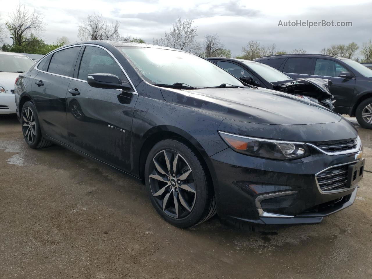 2018 Chevrolet Malibu Lt Черный vin: 1G1ZD5ST8JF157198