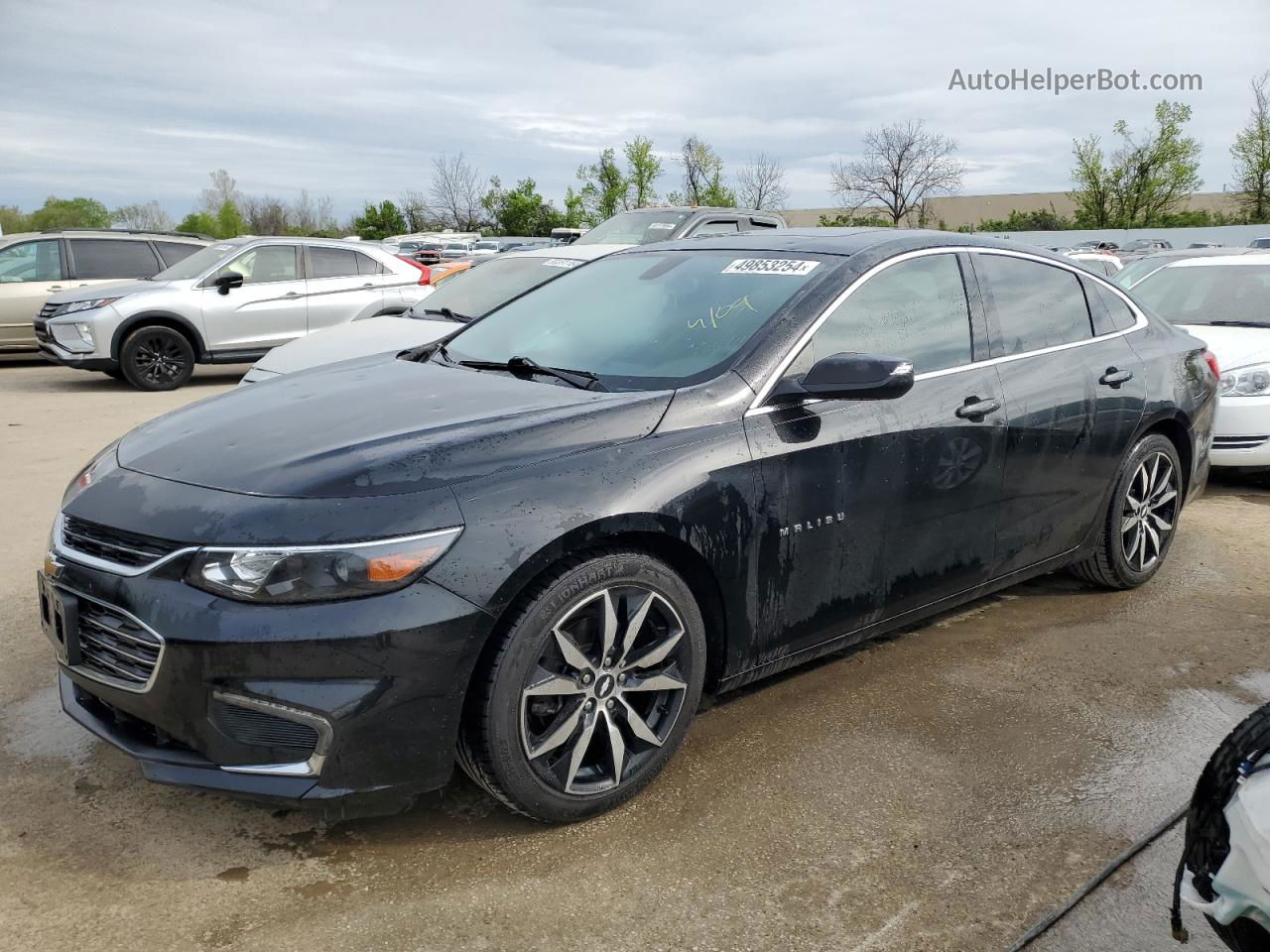 2018 Chevrolet Malibu Lt Черный vin: 1G1ZD5ST8JF157198