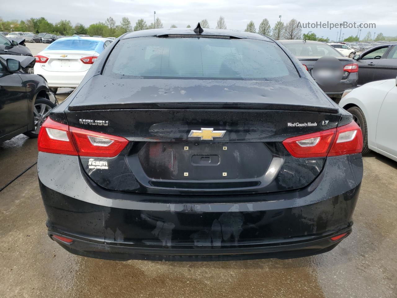 2018 Chevrolet Malibu Lt Черный vin: 1G1ZD5ST8JF157198