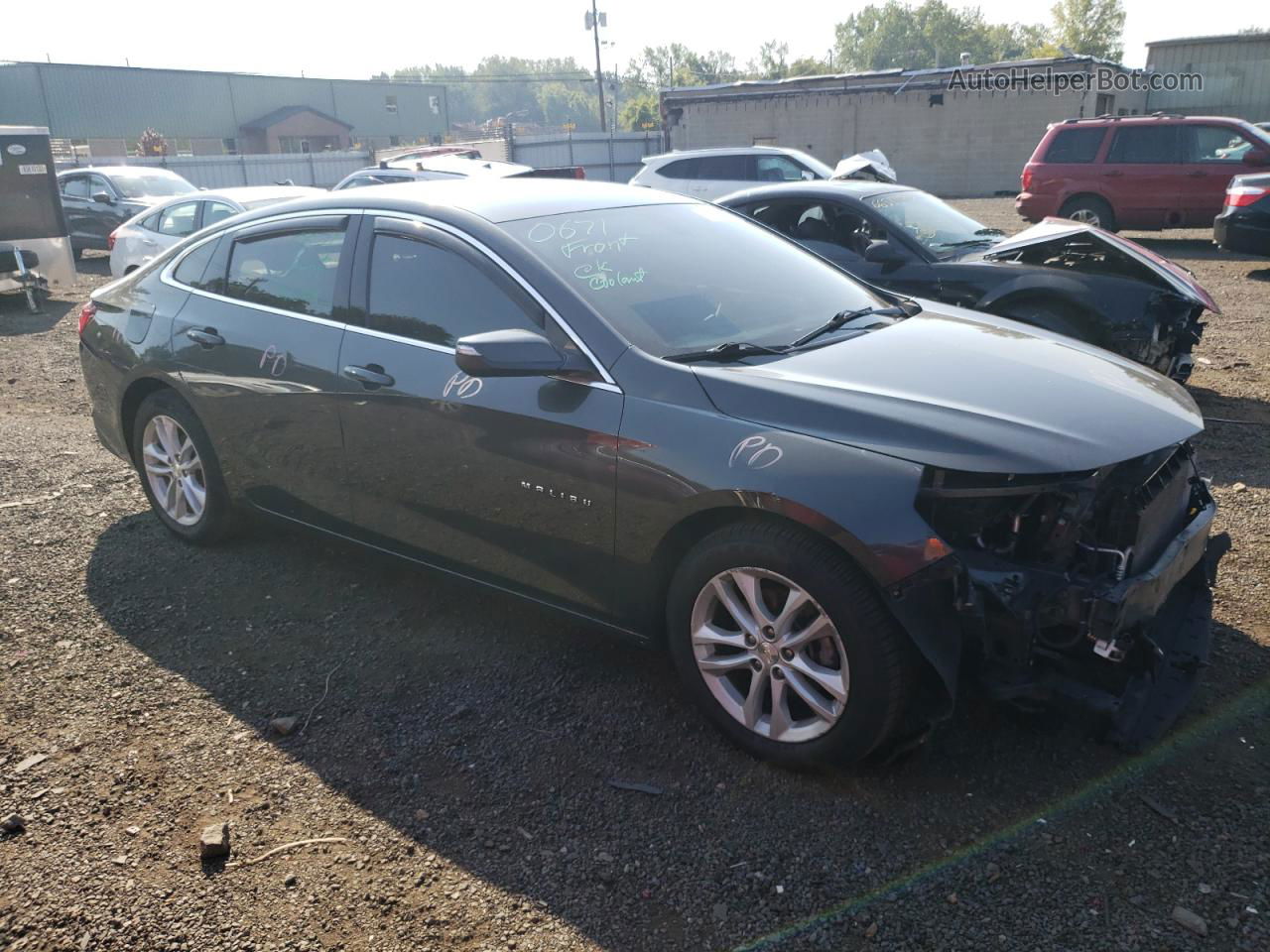 2018 Chevrolet Malibu Lt Gray vin: 1G1ZD5ST8JF173255