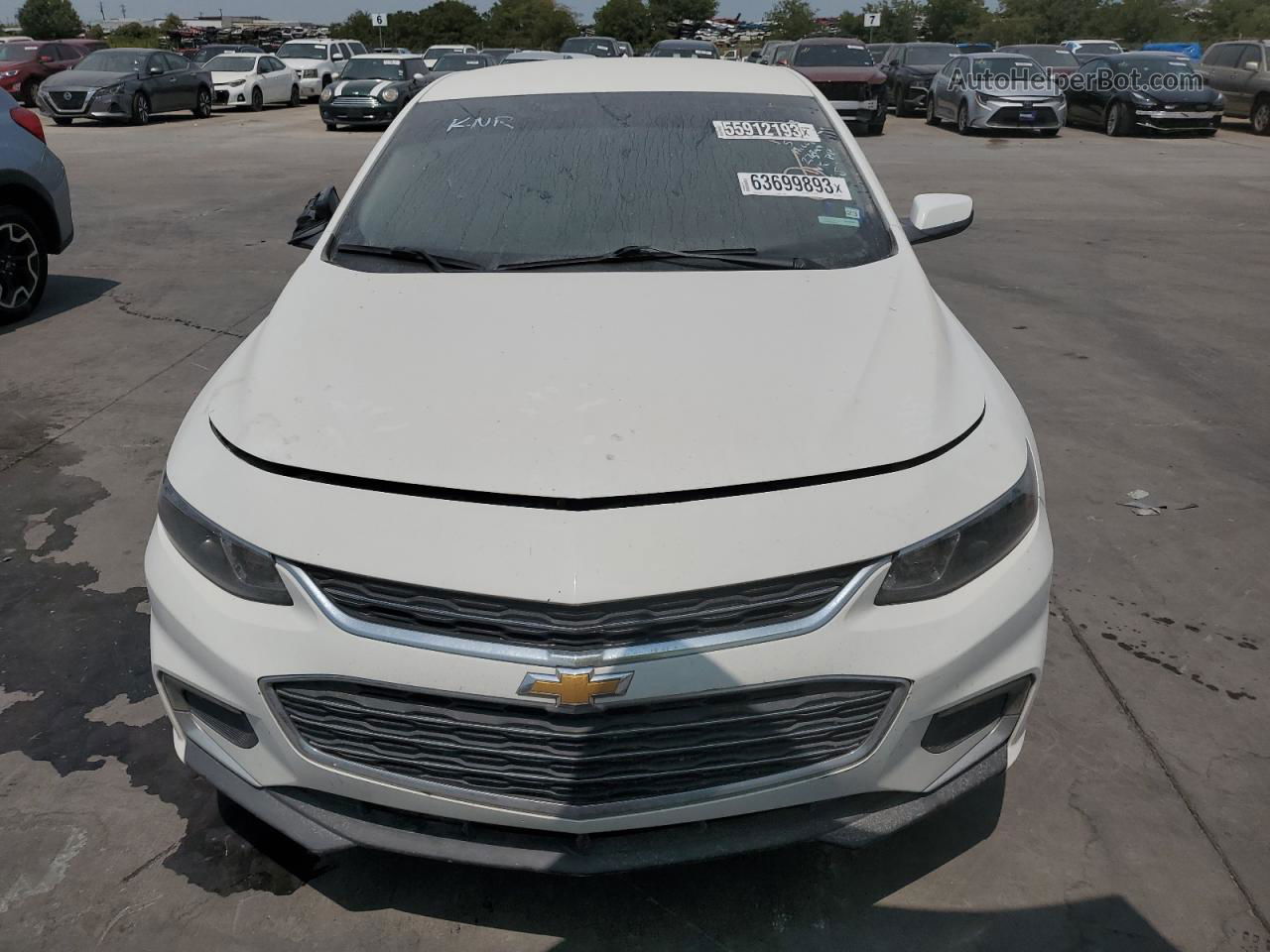 2018 Chevrolet Malibu Lt White vin: 1G1ZD5ST8JF273999