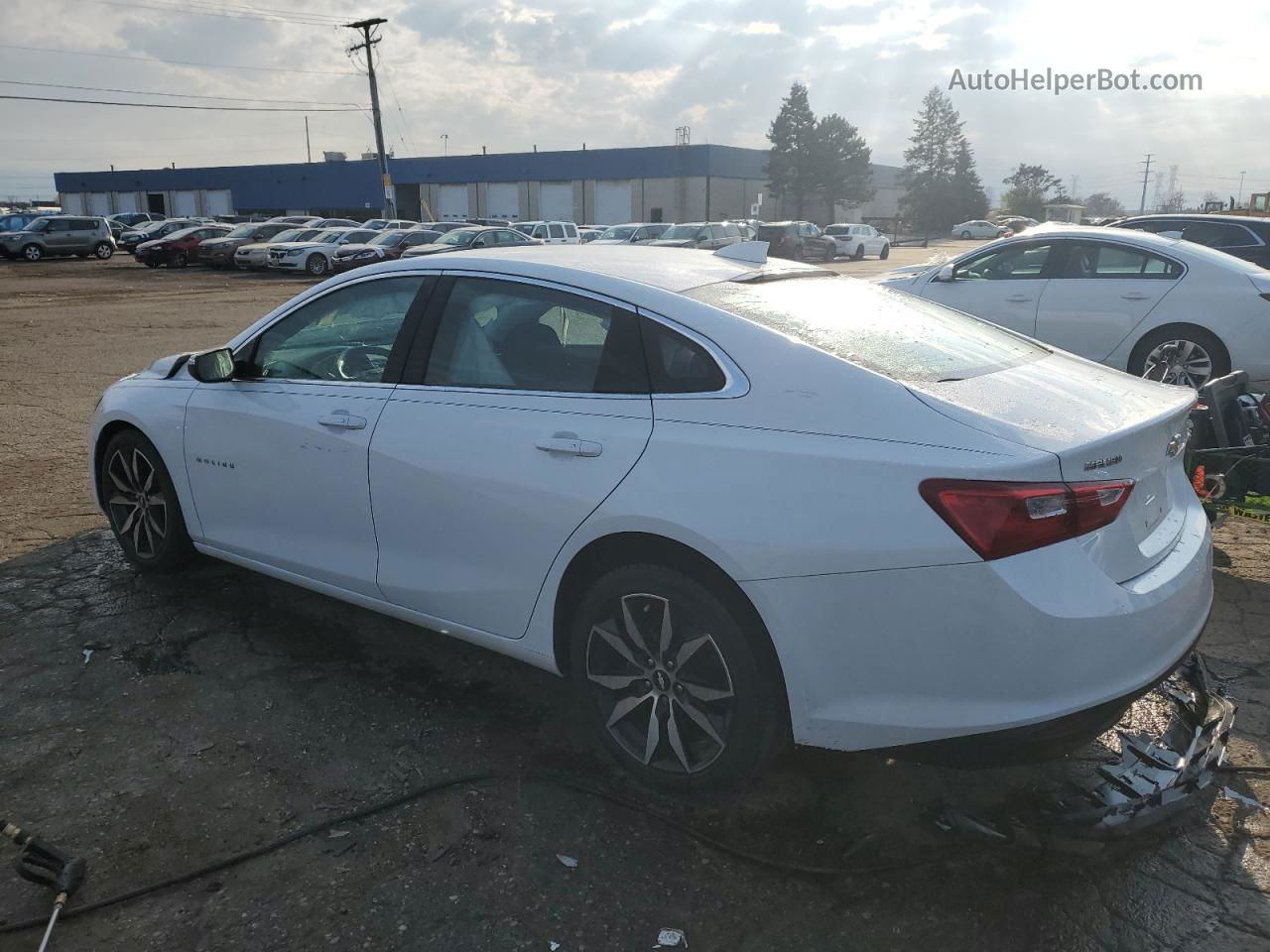 2018 Chevrolet Malibu Lt White vin: 1G1ZD5ST8JF274277