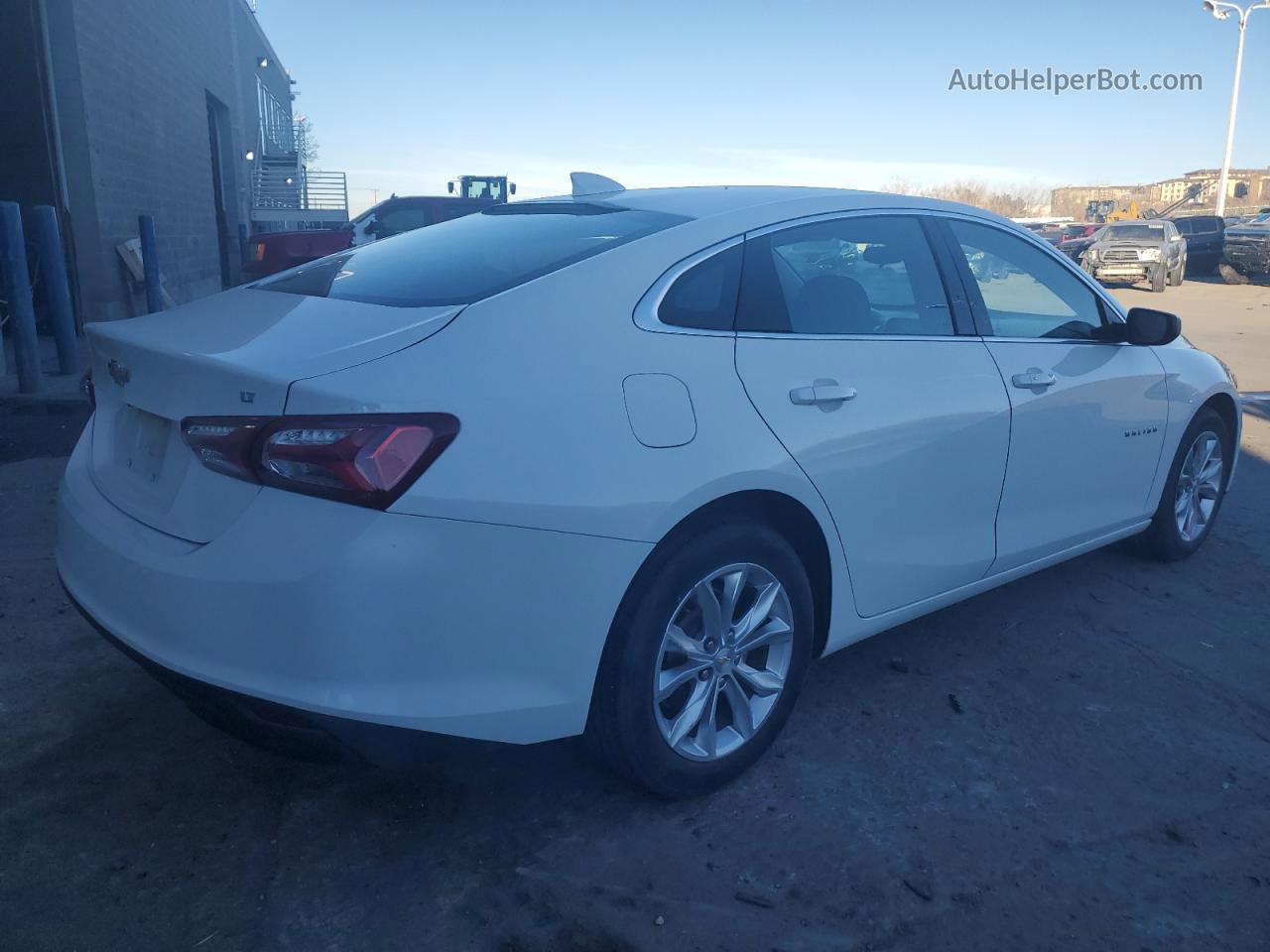 2021 Chevrolet Malibu Lt White vin: 1G1ZD5ST8MF061687