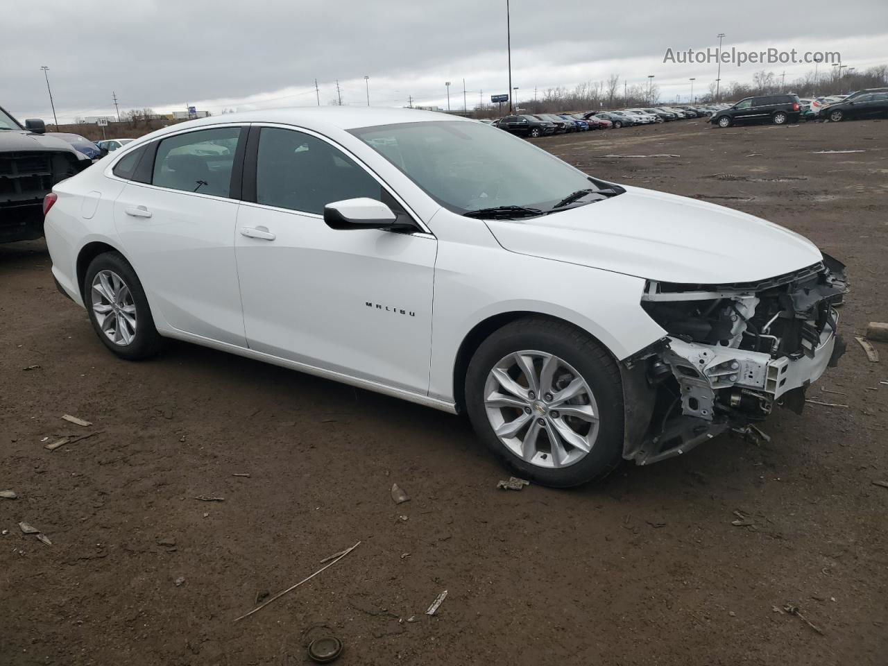 2021 Chevrolet Malibu Lt Белый vin: 1G1ZD5ST8MF067750