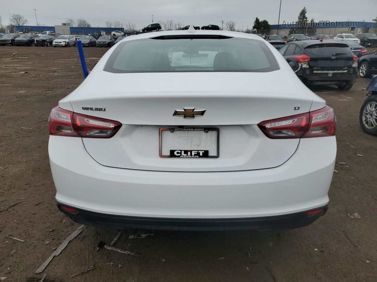 2021 Chevrolet Malibu Lt White vin: 1G1ZD5ST8MF067750