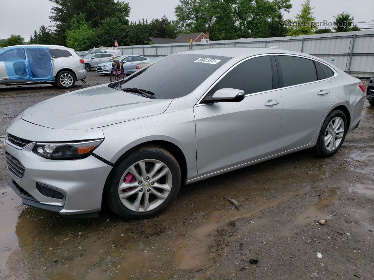 2018 Chevrolet Malibu Lt Silver vin: 1G1ZD5ST9JF130365