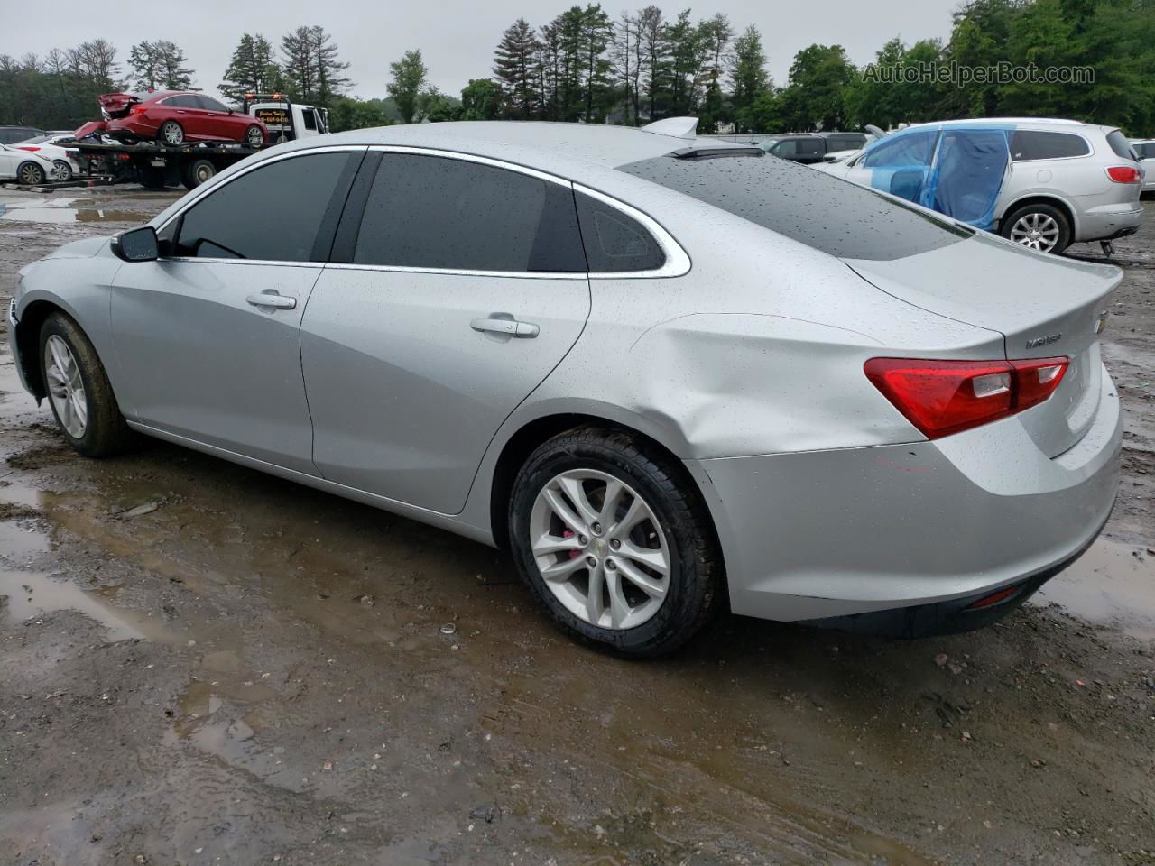 2018 Chevrolet Malibu Lt Серебряный vin: 1G1ZD5ST9JF130365