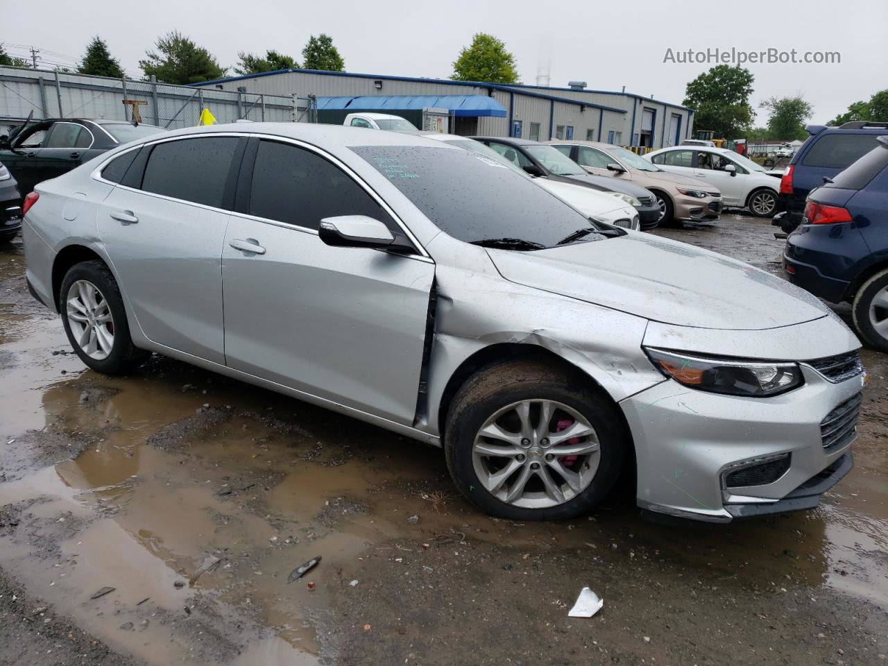 2018 Chevrolet Malibu Lt Silver vin: 1G1ZD5ST9JF130365