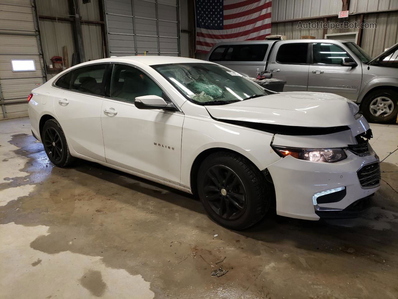 2018 Chevrolet Malibu Lt White vin: 1G1ZD5ST9JF140801