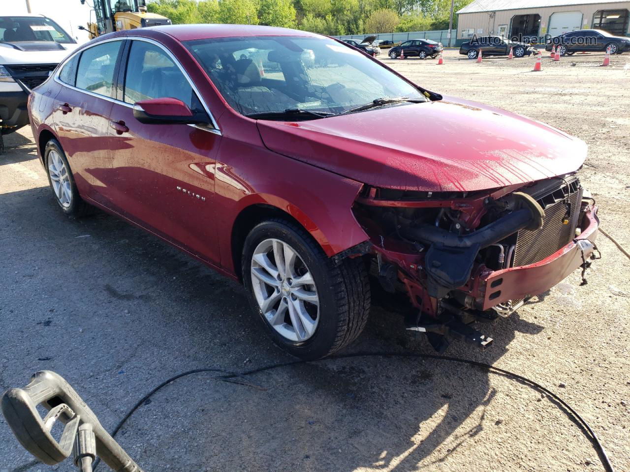 2018 Chevrolet Malibu Lt Burgundy vin: 1G1ZD5ST9JF141026