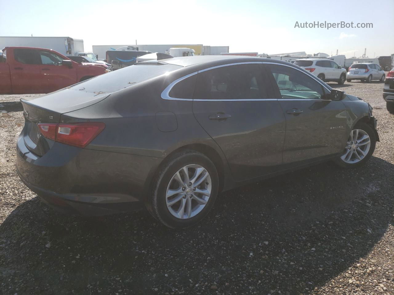 2018 Chevrolet Malibu Lt Gray vin: 1G1ZD5ST9JF147134