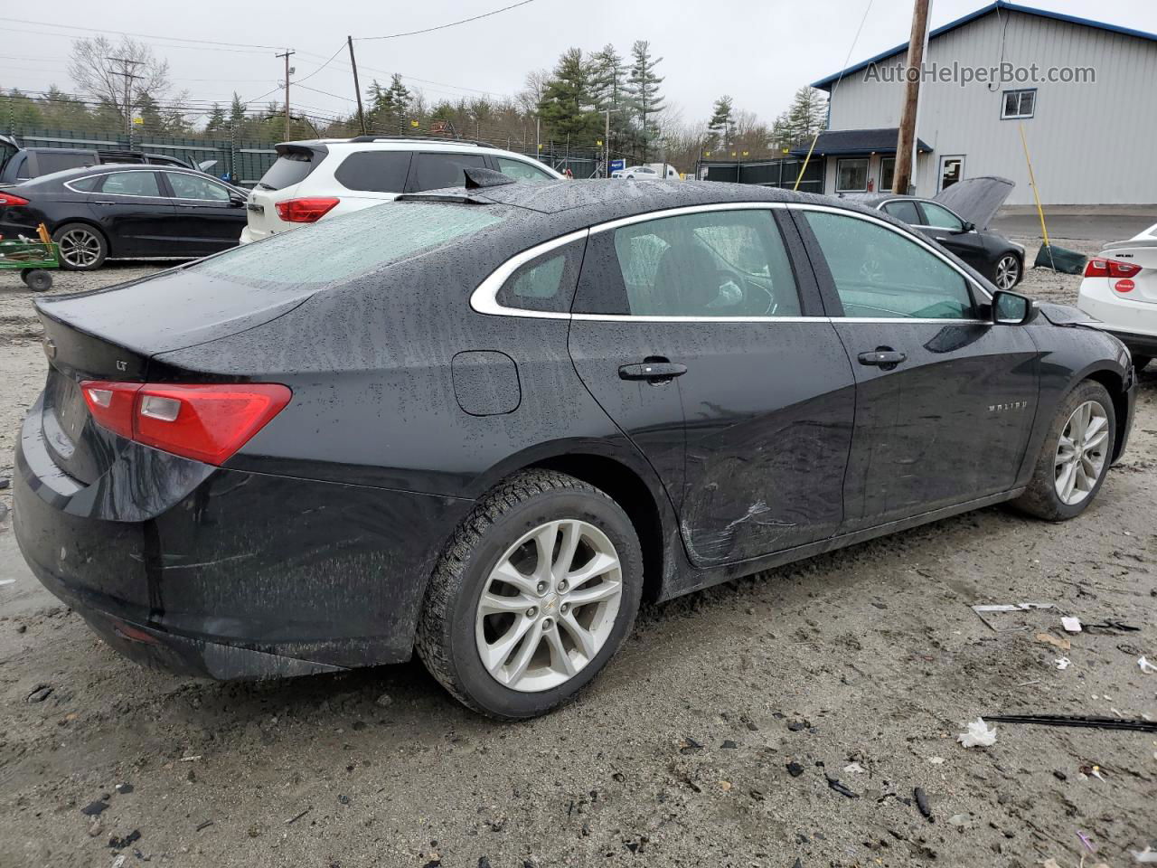 2018 Chevrolet Malibu Lt Black vin: 1G1ZD5ST9JF151944