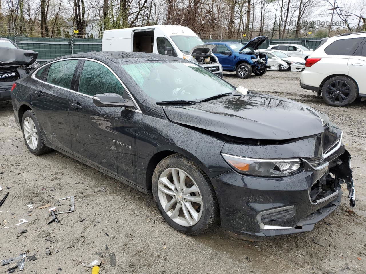 2018 Chevrolet Malibu Lt Black vin: 1G1ZD5ST9JF151944