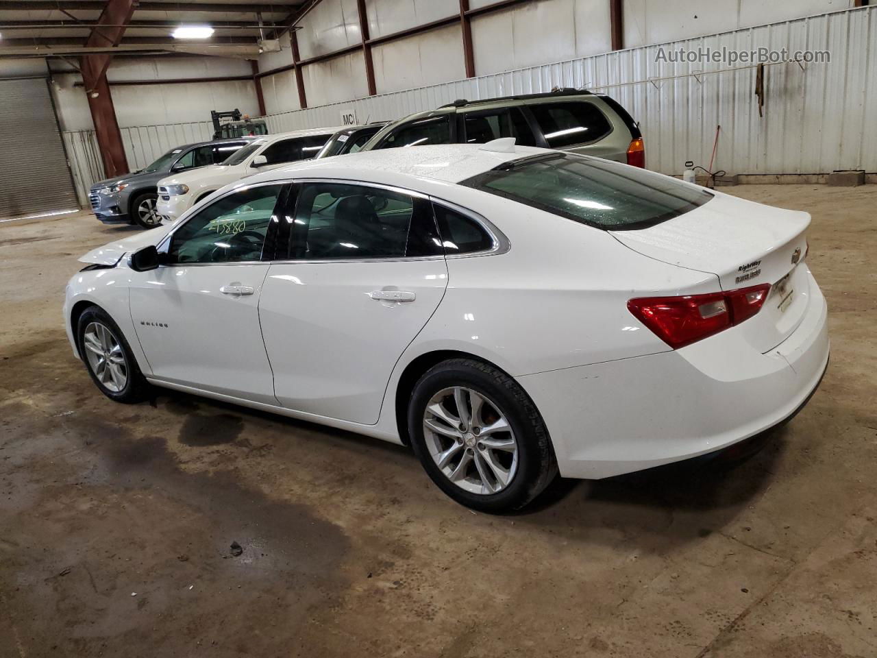 2018 Chevrolet Malibu Lt White vin: 1G1ZD5ST9JF176536