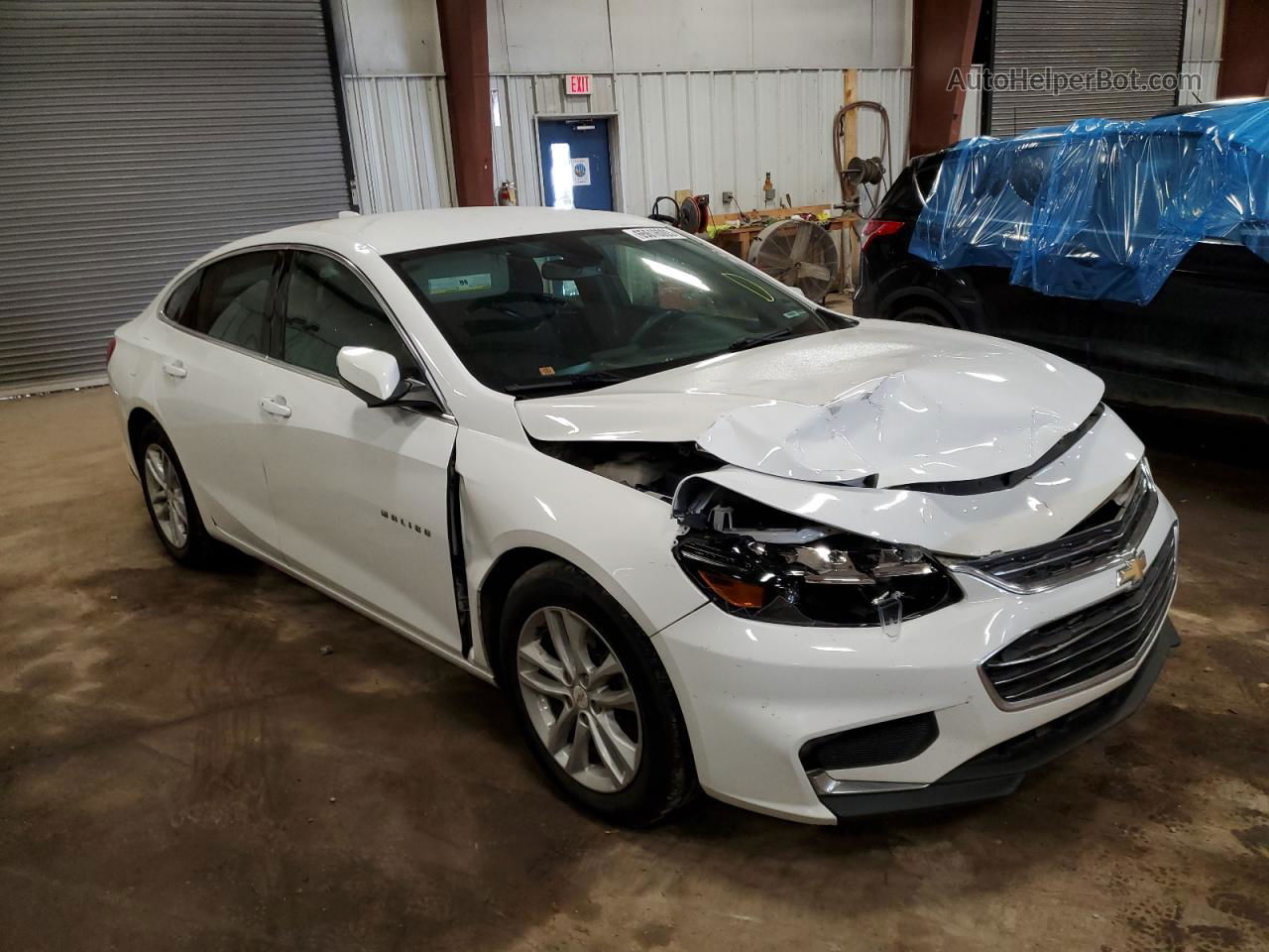 2018 Chevrolet Malibu Lt White vin: 1G1ZD5ST9JF176536