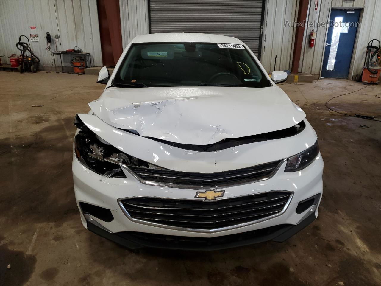 2018 Chevrolet Malibu Lt White vin: 1G1ZD5ST9JF176536