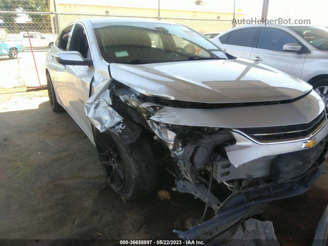 2018 Chevrolet Malibu Lt Silver vin: 1G1ZD5ST9JF177380