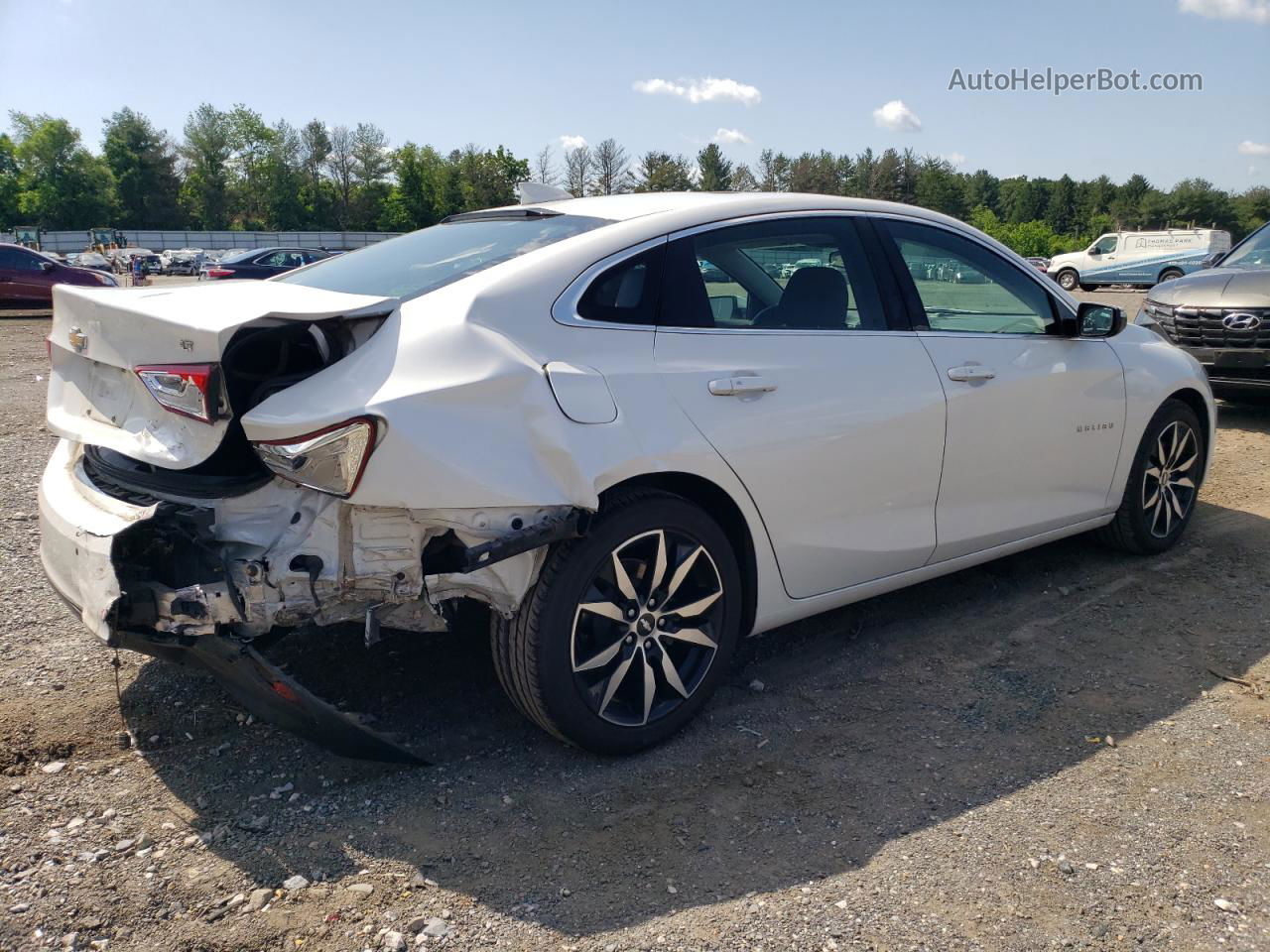 2018 Chevrolet Malibu Lt White vin: 1G1ZD5ST9JF216727