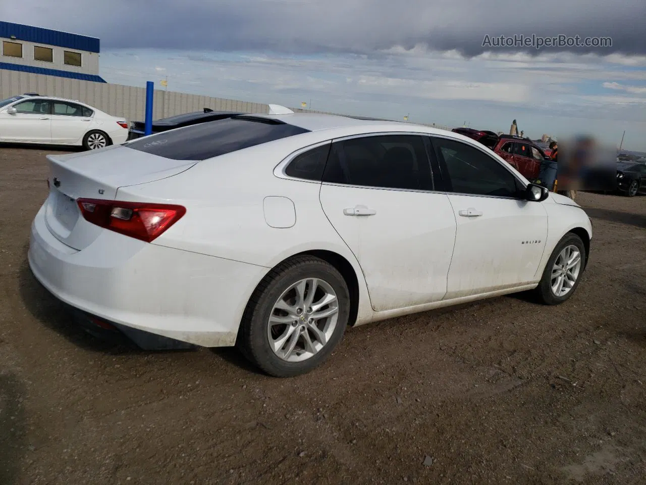 2018 Chevrolet Malibu Lt White vin: 1G1ZD5ST9JF236444