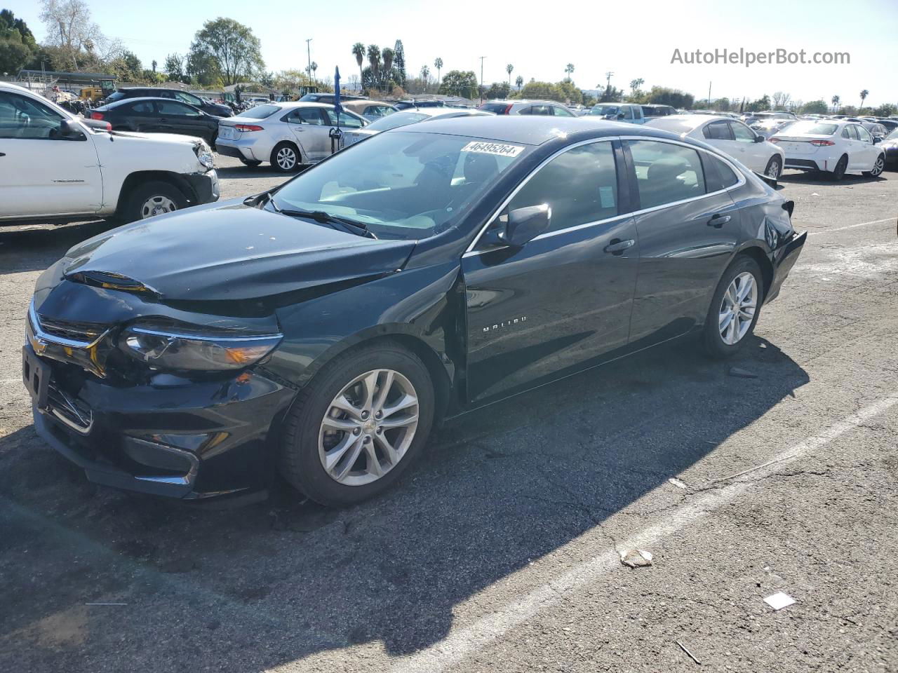 2018 Chevrolet Malibu Lt Black vin: 1G1ZD5ST9JF241062