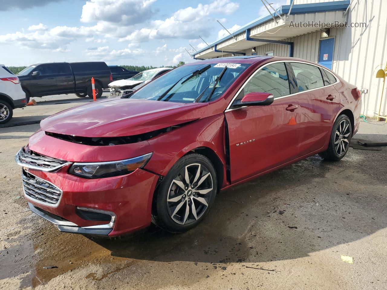 2018 Chevrolet Malibu Lt Red vin: 1G1ZD5ST9JF276393