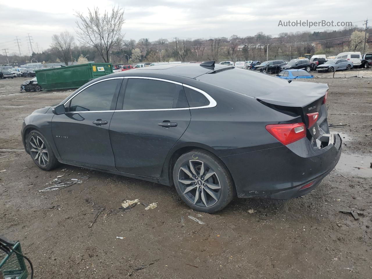 2018 Chevrolet Malibu Lt Black vin: 1G1ZD5ST9JF288141