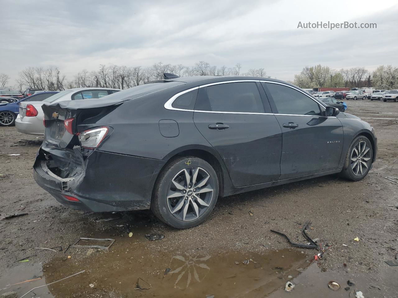 2018 Chevrolet Malibu Lt Черный vin: 1G1ZD5ST9JF288141