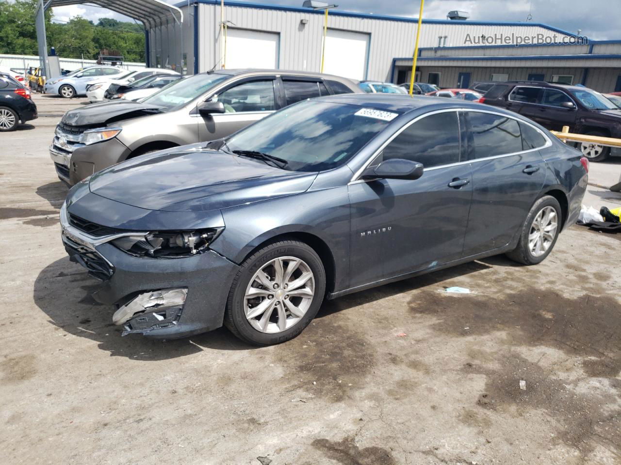 2019 Chevrolet Malibu Lt Серый vin: 1G1ZD5ST9KF122137