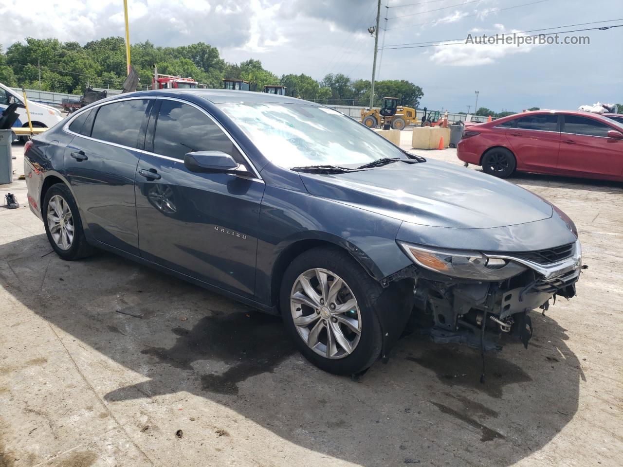 2019 Chevrolet Malibu Lt Серый vin: 1G1ZD5ST9KF122137