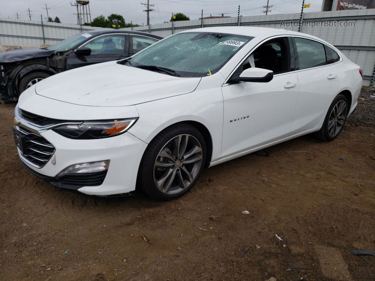 2021 Chevrolet Malibu Lt White vin: 1G1ZD5ST9MF004690