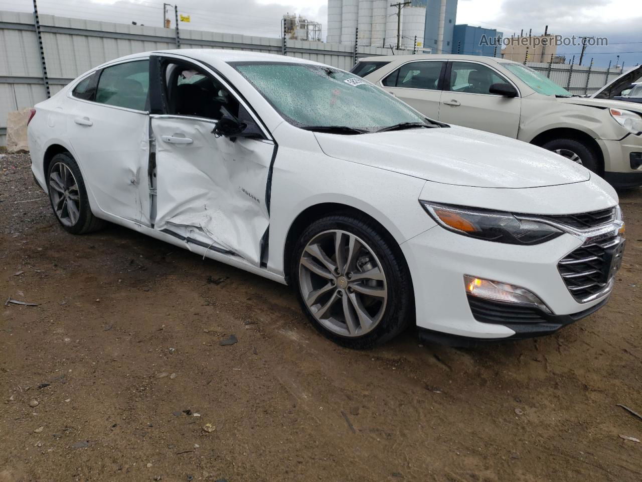 2021 Chevrolet Malibu Lt White vin: 1G1ZD5ST9MF004690