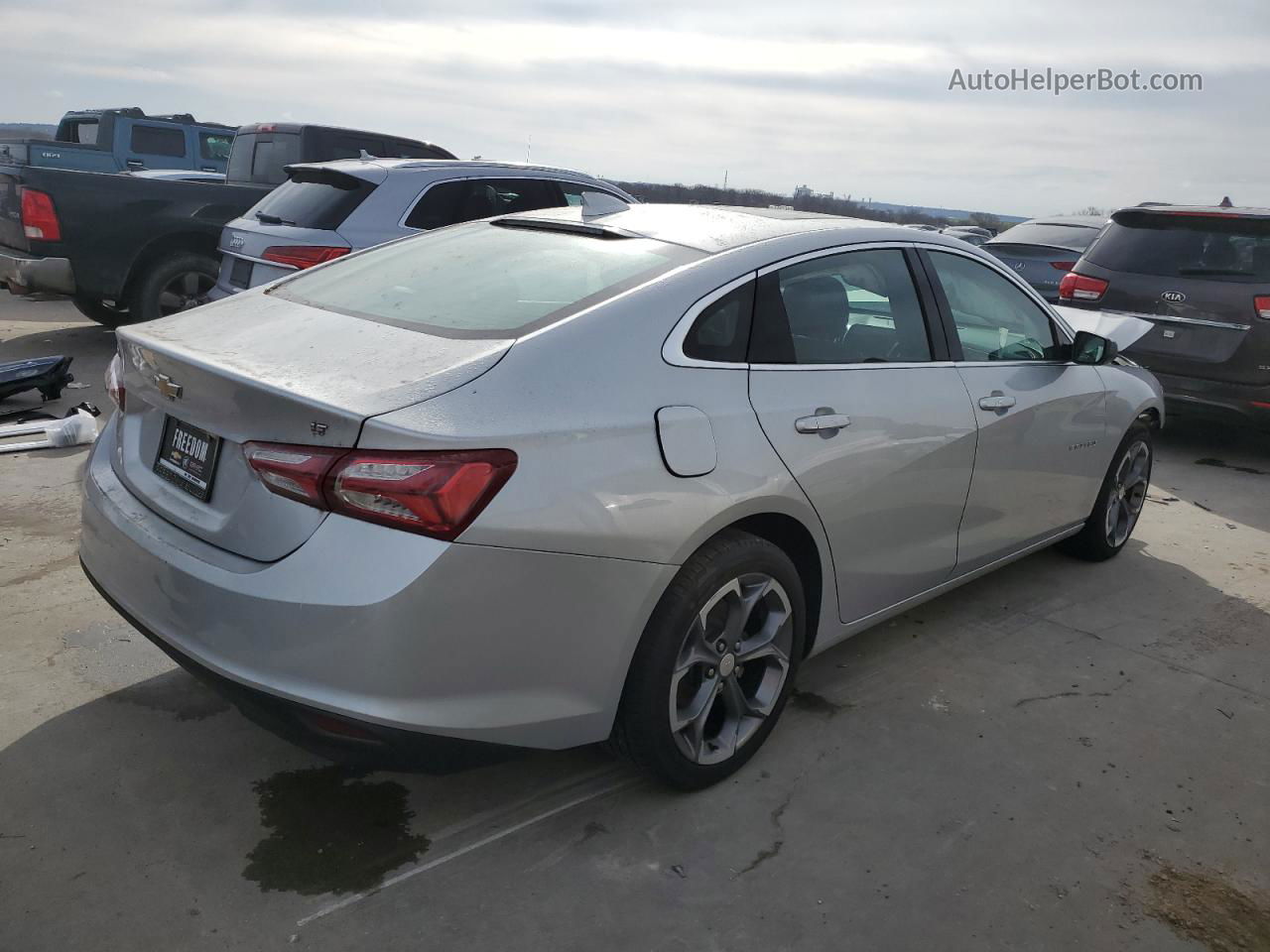 2021 Chevrolet Malibu Lt Silver vin: 1G1ZD5ST9MF010196