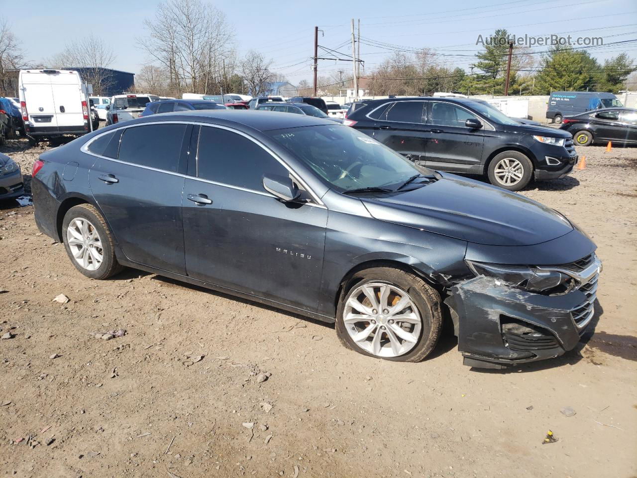 2021 Chevrolet Malibu Lt Серый vin: 1G1ZD5ST9MF012191